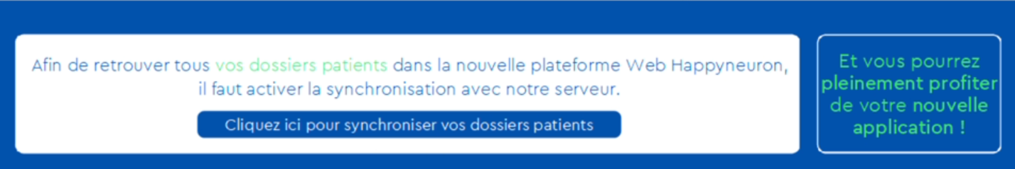 Synchroniser vos dossiers patients